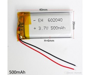 3.7v 500 Mah Lipo Battery 3.7v 500 Mah Lipo Battery